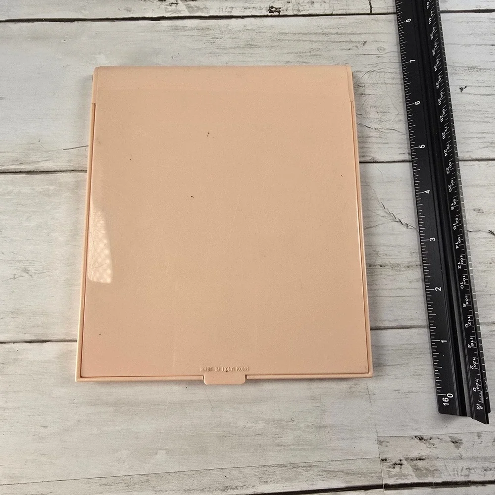 Vintage Mary Kay Peach/Pink Folding Mirror‎ Dual Sided Compact Vanity Mirror